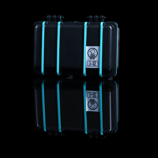 Sykotik Designs Collab Black with Blue Lines Case