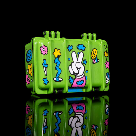 Skully Vibes Collab Green "Good Vibes Only" Case