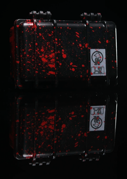 Sykotik Designs Collab Black with Red Splatter Case