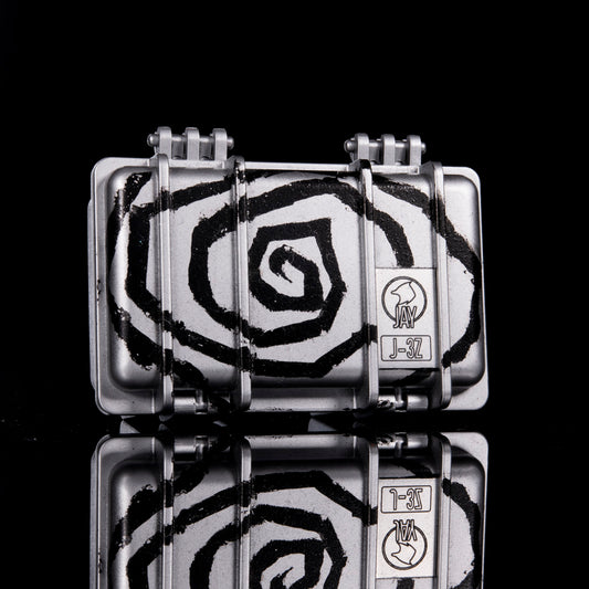 Sykotik Designs Collab Silver Spiral Case