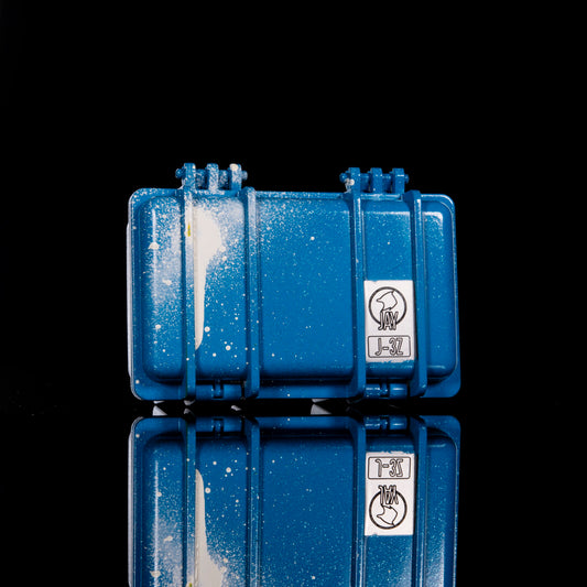 Sykotik Designs Collab Blue Glitter Case