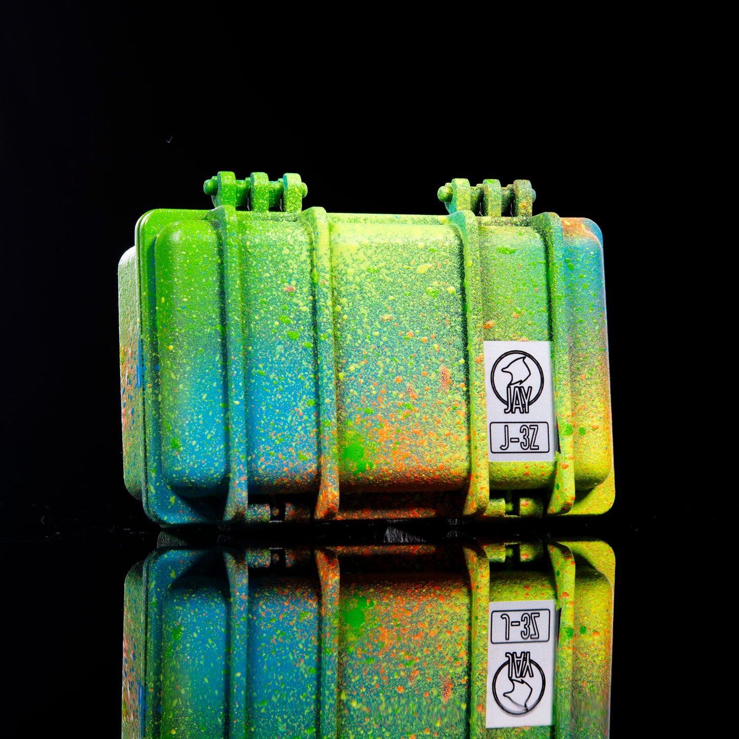 Sykotik Designs Collab Rainbow Splatter Case