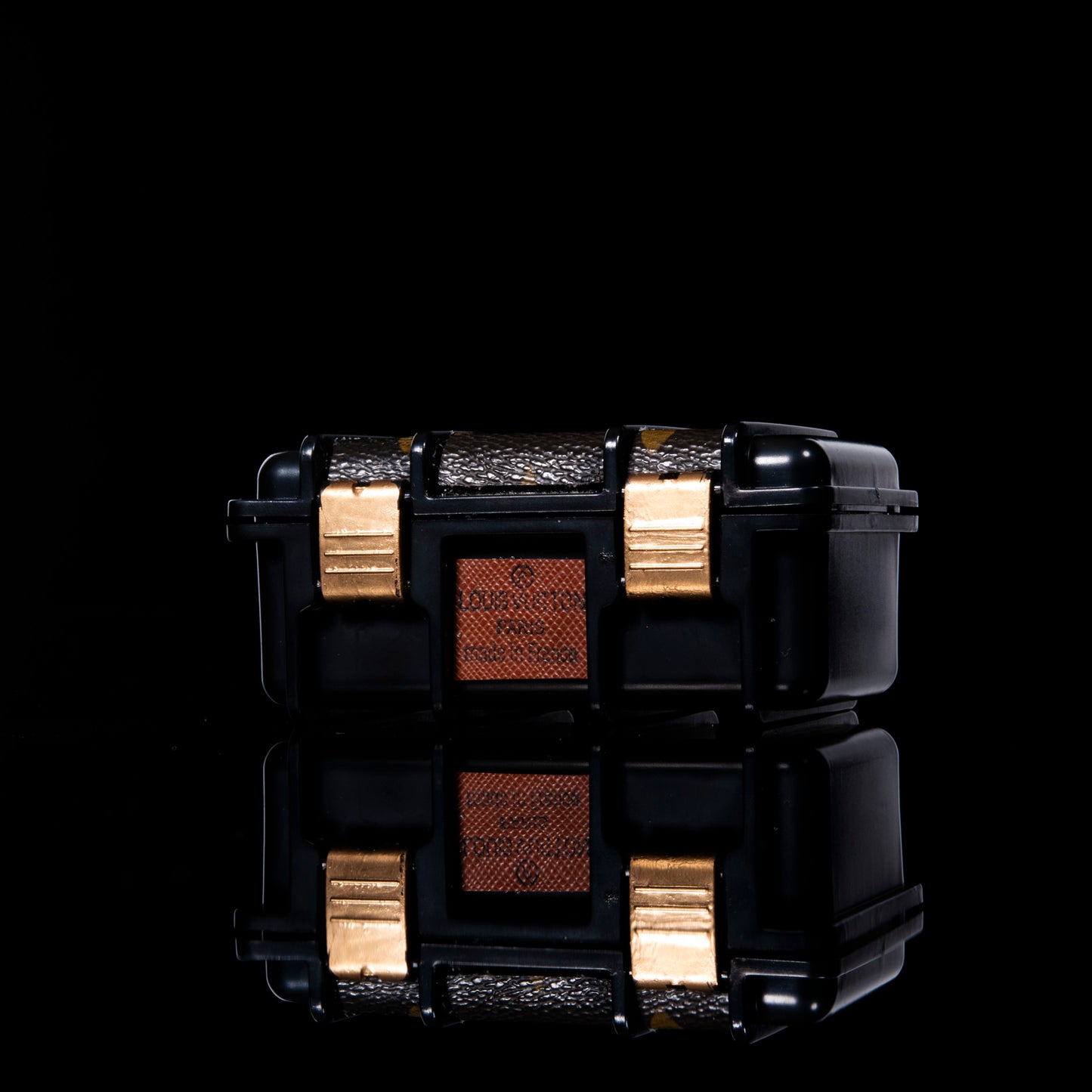 Sykotik Designs Collab LV with Gold Hardware Case