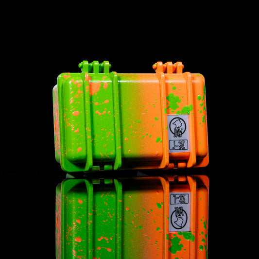 Sykotik Designs Collab UV Orange into Lime Case