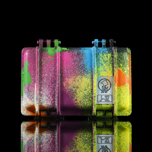 Sykotik Designs Collab Rainbow Splatter Case