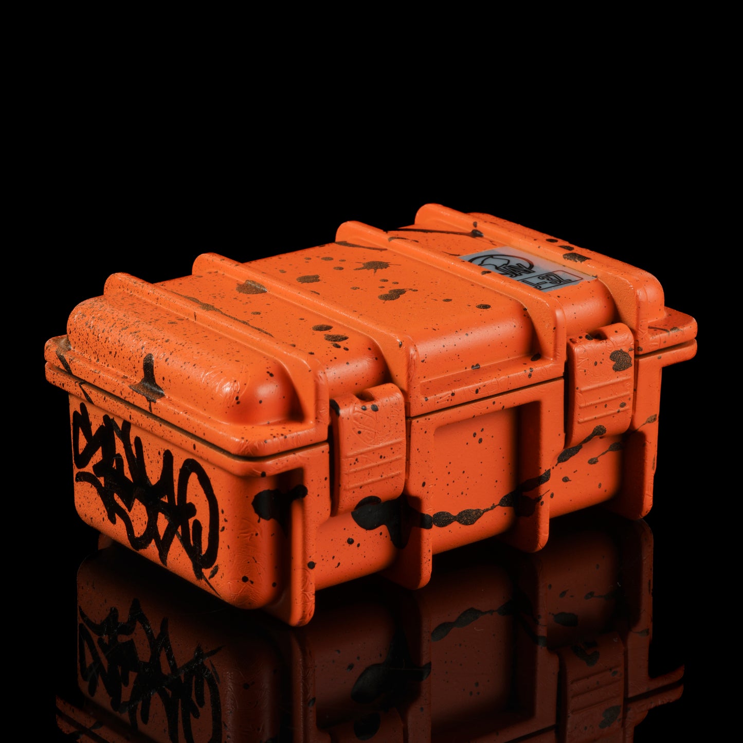 Sykotik Designs Collab Orange Splatter Case