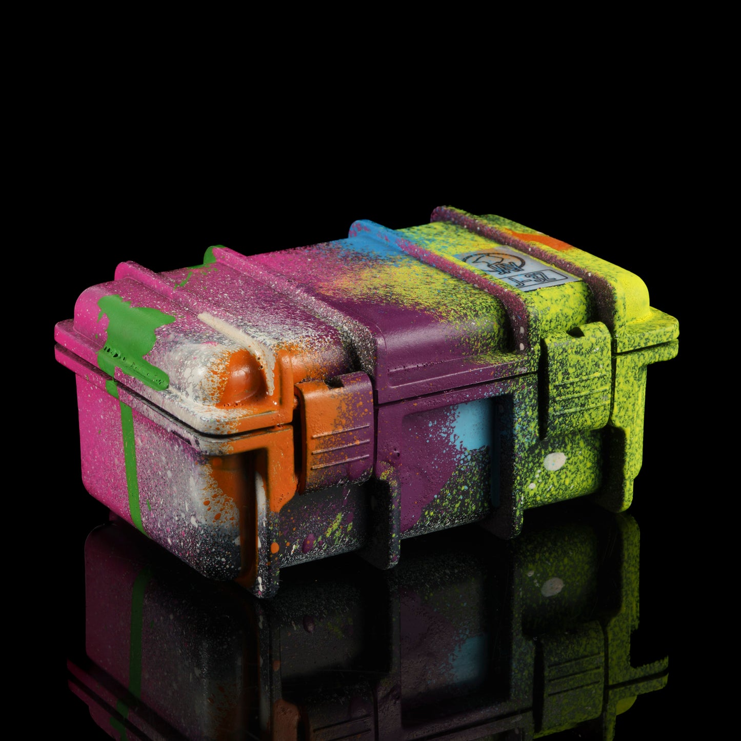 Sykotik Designs Collab Rainbow Splatter Case